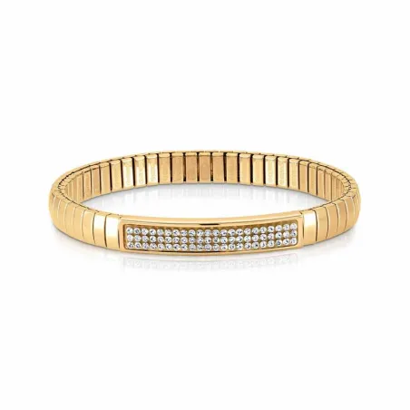 Pulseras XTE en acero y Swarovski Acab. ORO AMARILLO BLANCO