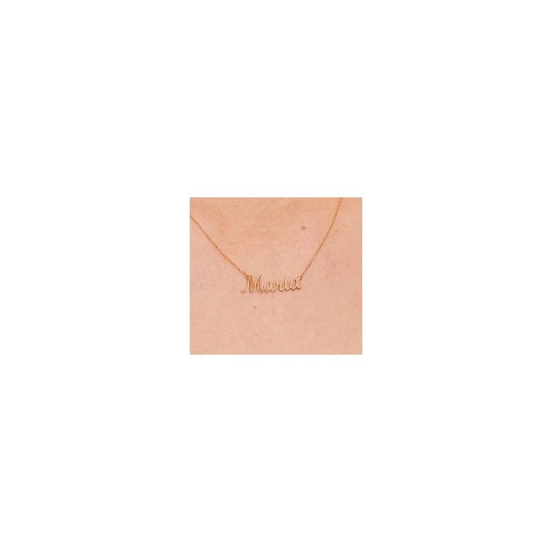 Gargantilla Le Carré Nombre Personalizado Oro 18K GD068OA.5L