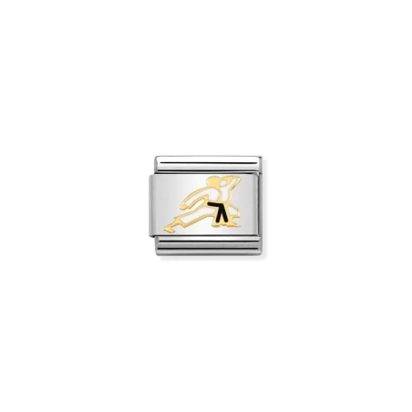 Componible Classic DEPORTES 1 acero, esmalte y oro de 18k Karate