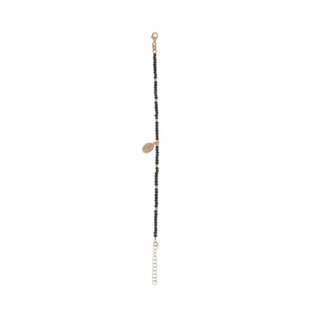 Pulsera Plata arxis chapita baño de oro D5092BK0112 DR0419,5