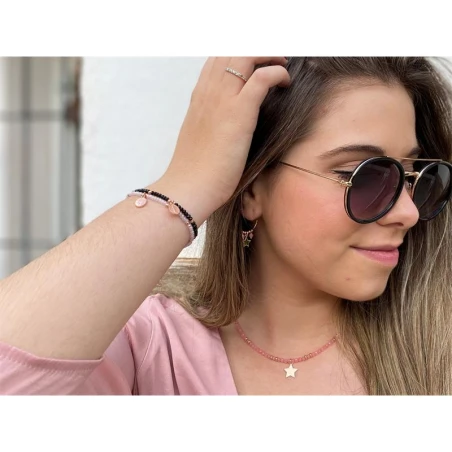 Pulsera Plata arxis chapita baño de oro D5092BK0112 DR0419,5