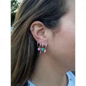 Pendientes Plata arxis Corazón colgante rosa D5092OR0011 DR06 2