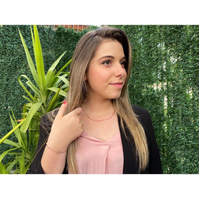 Pulsera Plata arxis cruz baño de oro D5092BK0052 DR1221