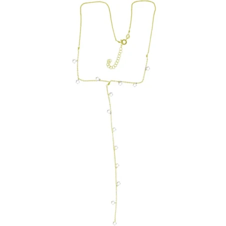 Collar plata dorado circonitas blancas D4049HK0110 D1443