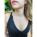 Collar plata dorado circonitas blancas D4049HK0110 D1443