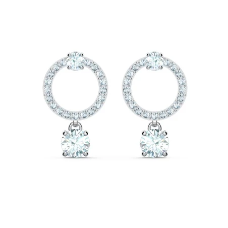 Pendientes Swarovski Attract Circle Baño Rodio 5563278