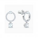 Pendientes Swarovski Attract Circle Baño Rodio 5563278