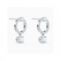 Pendientes Swarovski Attract Circle Baño Rodio 5563278