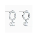 Pendientes Swarovski Attract Circle Baño Rodio 5563278