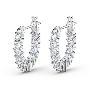Pendientes Swarovski Aro Vittore Mini Baño Rodio 5562126