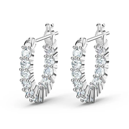 Pendientes Swarovski Aro Vittore Mini Baño Rodio 5562126