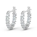 Pendientes Swarovski Aro Vittore Mini Baño Rodio 5562126
