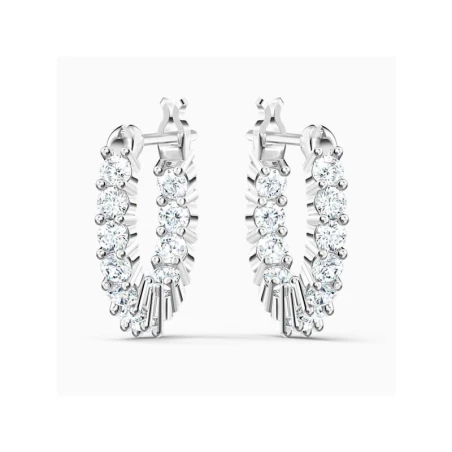 Pendientes Swarovski Aro Vittore Mini Baño Rodio 5562126
