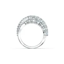 Anillo Swarovski Twist Wrap Blanco Bañor Rodio Talla 55