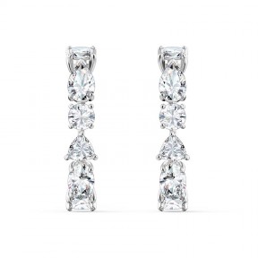 Pendientes Swarovski Tennis Deluxe Mixed Baño Rodio 5563322