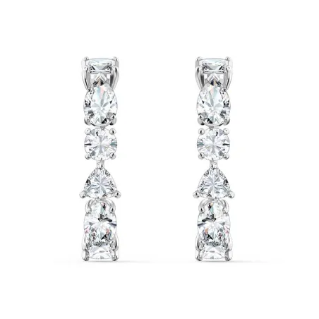 Pendientes Swarovski Tennis Deluxe Mixed Baño Rodio 5563322