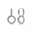 Pendientes Pandora Doble Aro Brillante 299052C01