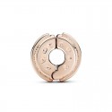 Clip Pandora Rose Logo Líneas Brillantes 789042C01
