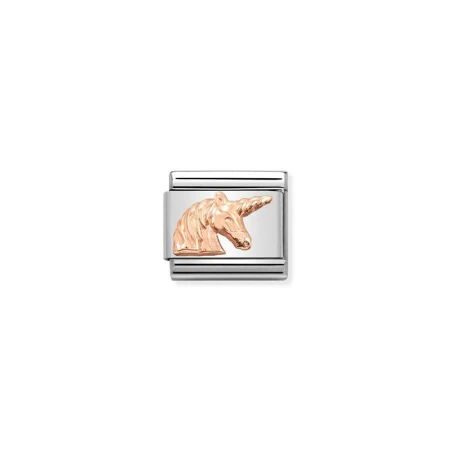Composable Classic SIMBOLOS RELIEF en acero y oro 9K