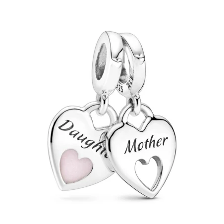 Charm Colgante Pandora Corazón Madre e Hija 799187C01