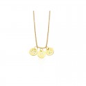 Colgante LeCarré 3 Chapitas Personalizables Oro GD003OA.3L