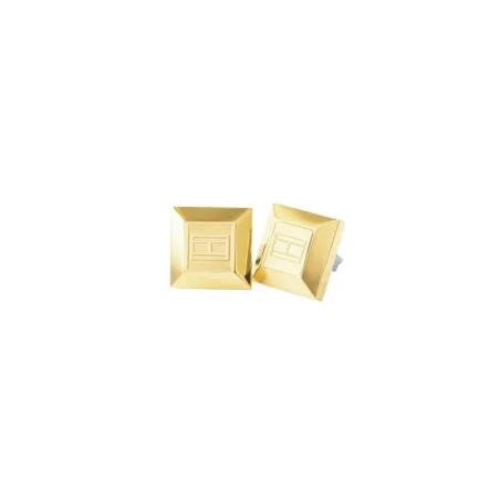 PENDIENTES ACERO AMARIL ROSA H