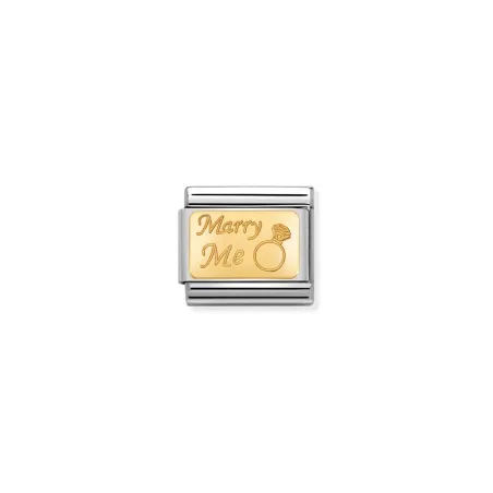Componible Classic SIGNOS GRABADOS acero y oro de 18k CUSTOM Marry Me