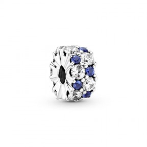 Clip Pandora Brillante Azul 799171C01
