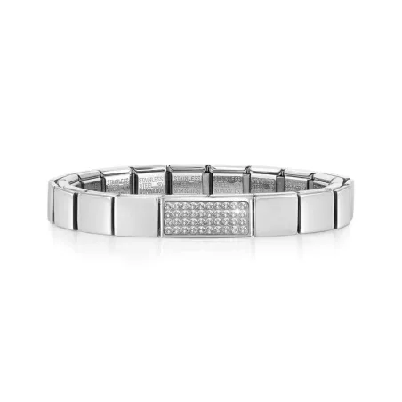 Pulsera GLAM con 1 simbolo Doble Link SWAROVSKI BLANCO