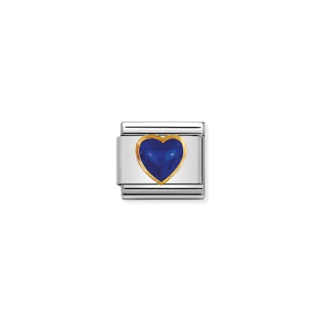 Comp. Classic PIEDRAS DURAS CORAZON en acero y oro de 18k LAPIS