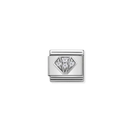Composable CL SIMBOLOS acero, Cubic Zirc. y plata 925 Diamante