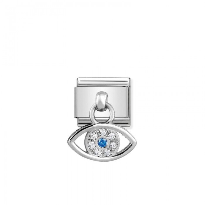 Composable Classic CHARMS en acero y plata 925 Ojo Griego