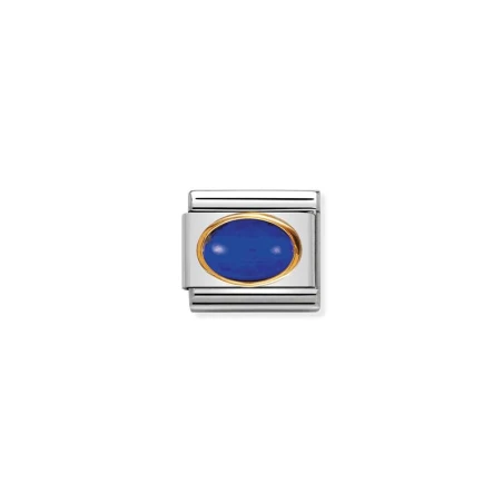 Composable Classic PIEDRAS DURAS OVALADAS en acero y 18k LAPIS