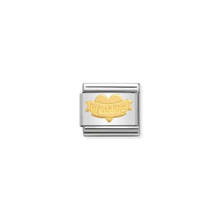 Composable Classic SIMBOLOS acero y oro 18k Corazon Wedding