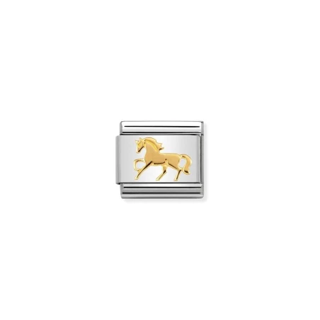 Composable Classic SIMBOLOS acero y oro 750 Caballo corriendo