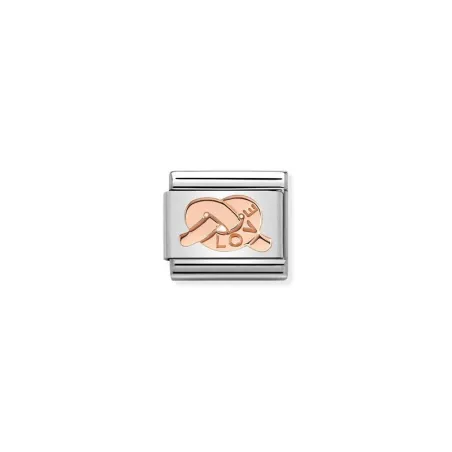 Composable Classic SIMBOLOS en acero y oro 9K Nudo LOVE