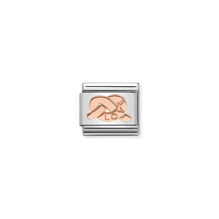 Composable Classic SIMBOLOS en acero y oro 9K Nudo LOVE
