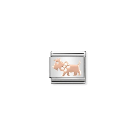 Composable Classic SIMBOLOS en acero y oro 9K Perro