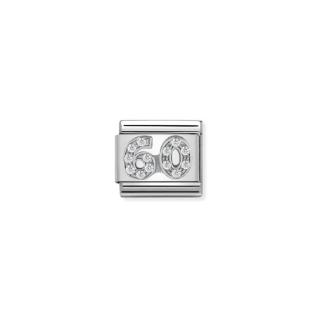 Composable CL SIMBOLOS acero, Cubic Zirc. y plata 925 60