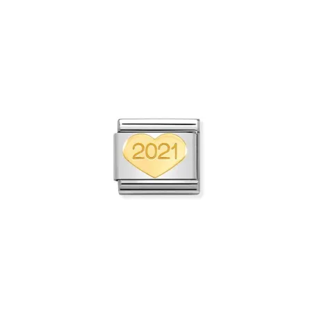 Composable Classic SIMBOLOS acero y oro 750