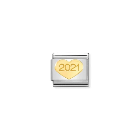 Composable Classic SIMBOLOS acero y oro 750