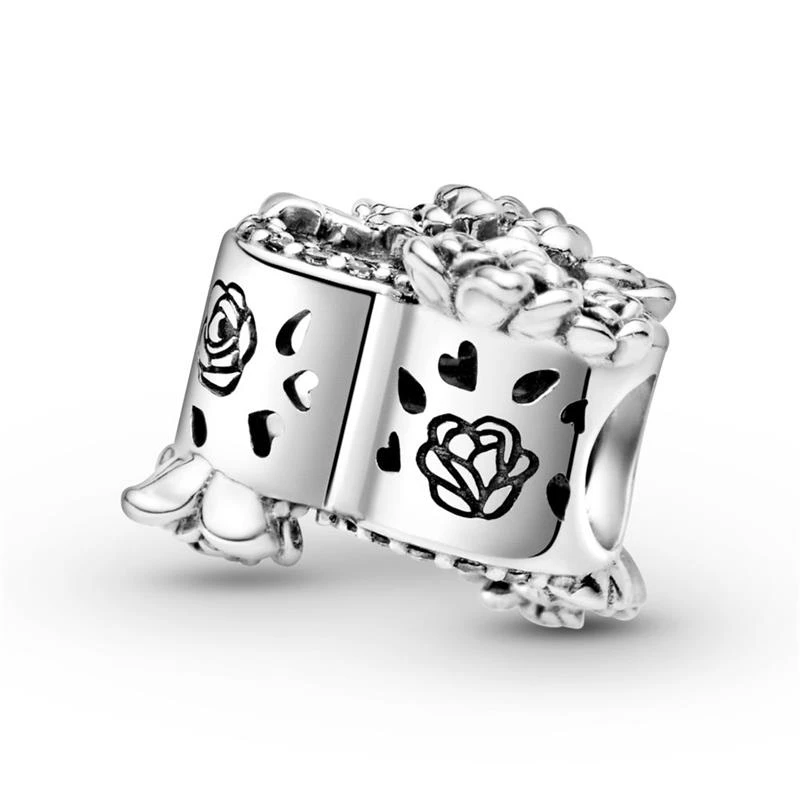 Charm Pandora Corazón Abierto con Flores Rosas 799281C01