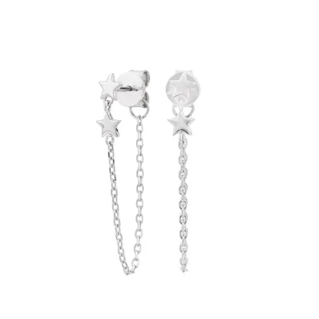 Pendientes Itemporality Mujer Plata Cadenas y Colgante Estrella SEA-100-124-UU