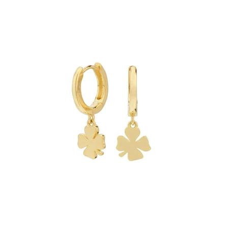 Pendientes Itemporality Mujer Plata Baño Oro Trébol SEA-200-100-UU