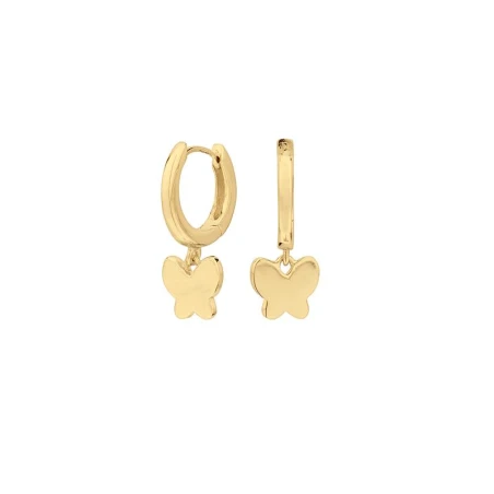 Pendientes Itemporality Mujer Plata Baño Oro Mariposa SEA-200-104-UU
