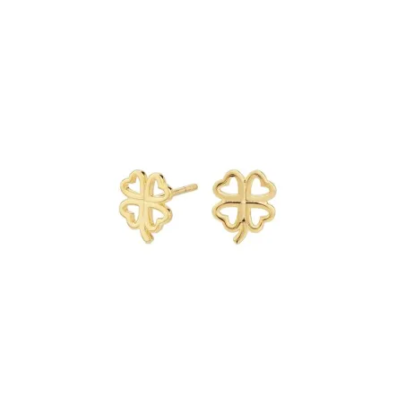 Pendientes Itemporality Mujer Plata Baño Oro Trébol SEA-200-112-UU