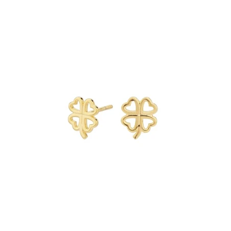 Pendientes Itemporality Mujer Plata Baño Oro Trébol SEA-200-112-UU