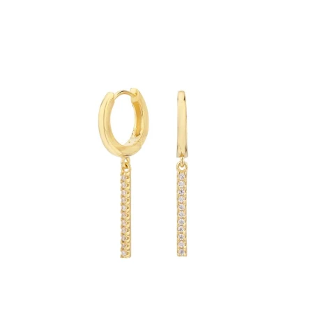 Pendientes Itemporality Mujer Plata Baño Oro y Circonitas SEA-201-126-UU