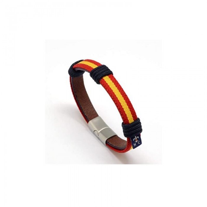 Pulsera Hispania Wake Up Hombre Marrón Bandera España 121-1C-2AAA