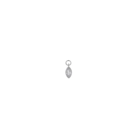 Charm Suelto Salvatore Miscellany Mujer Marquesa Plata Baño Rodio y Circonita 213CH027